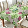 thumbnail image 3 of Coolnut Beautiful Clover and Flowers Rectangle Tablecloth,St. Patrick's Day Kitchen Decoration Dinner Rectangular Table Cover for Party Holiday Hotel BBQ-Machine Washable 54x72In, 3 of 7