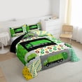 thumbnail image 3 of jejeloiu Cartoon Trash Car Full Size Comforter Sets,Striped Plaid Dots Bedding Comforter Set,Modern Abstract Geometric Bedding Sets For Adults,Luxury Bedroom Decor Reversible,3pcs, 3 of 8