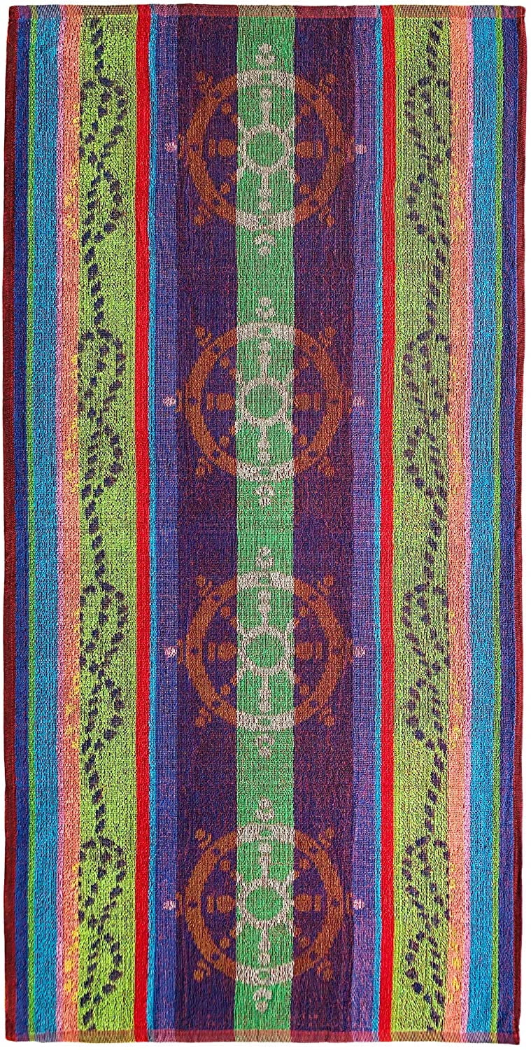 Ipanema Terry Jacquard Travel Beach Towel 30 x 60 inch - 6 PACK - Assorted Designs- Dolphin - Seashells - Fishes - Sailing 100% Cotton