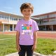 thumbnail image 5 of Tops de Manga Corta Linda con Impresión Gráfica Linda para Niños Niños Y Niñas, Camiseta Casual de la Temporada Escolar, Tela Transpirable Suave, 5 of 9