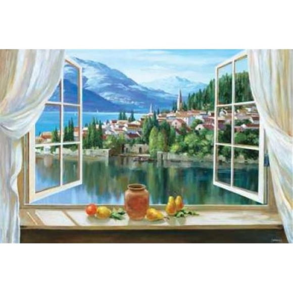 Classic Collections PDXCC2636SMALL Affiche Lago Di Fiori par Dante Lorenzo, 12 x 18 - Petit