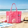 thumbnail image 5 of Giftesty 12.99x18.1" Large Capacity Women Beach Tote Bag, Portable Summer Handbag for Travel, Pool, Picnic, Shopping, 5 of 6