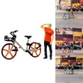 thumbnail image 4 of Resina 1/64 personas pequeñas con escenario de carretera Hugo figura de gente en miniatura P naranja, 4 of 9