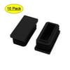 10Pcs 30mmx20mm Plastic Square-Shaped Non-Slip Caps Tubing Tube Inserts Bung