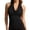 Black, variant on Women's Halter Neck Cowl Neck Tank Top Ruched Slim Fit Casual Summer Sleeveless Top, 1 Piece, S-XL Plus Size Friendly