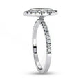 thumbnail image 3 of AFFY Solitaire Engagement Ring | Center 10X5MM Marquise Cut Lab Created Moissanite Promise Rings For Women In 14k White Gold Over Sterling Silver Jewelry Gift for Her, Ring Size 8, 3 of 5