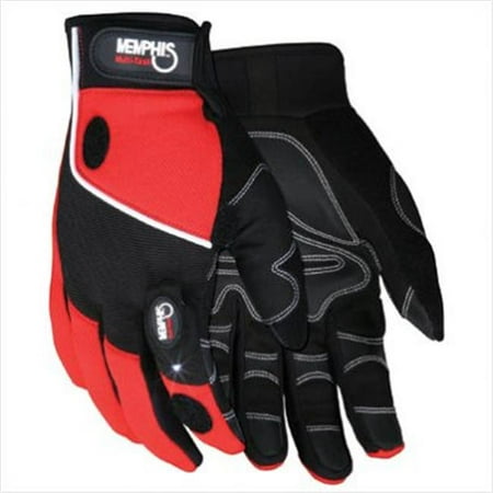 

Multi-Task Red Spandex Synthetic Leather With