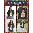 thumbnail image 4 of XCHQRTI Christmas Tree Shirt for Women Plus Size Tshirt Short Sleeve Graphic Top, 4 of 11