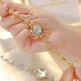 thumbnail image 3 of Luxury Ladies Hollow Four Leaf Grass Bracelet Chain Watches Waterproof Fashion Dress Quartz Watch, 3 of 6