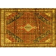 thumbnail image 1 of Ahgly Company Machine Washable Indoor Rectangle Persian Yellow Traditional Area Rugs, 8' x 12', 1 of 4