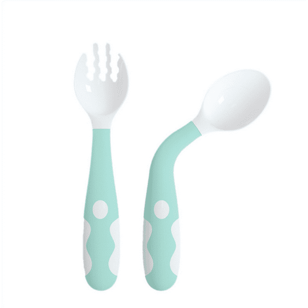 Toddler Spoon and Fork Set, Easy Grip for Baby, Toddler Children, Perfect  Self Feeding Learning Utensils, 12 Month+ (Car)