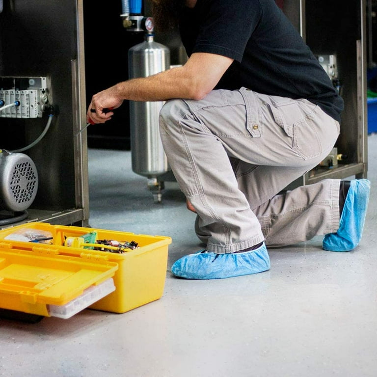 Disposable Recyclable Shoe Cover Non-slip for Indoors 50 Pack