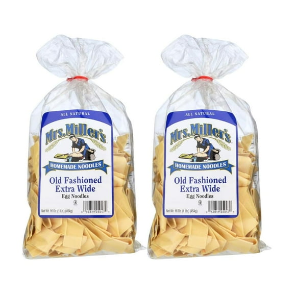 's Old Fashioned Egg Noodles, Extra Wide 16 Ounce (Pack of 2)