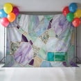 thumbnail image 3 of Stained Glass Texture Backdrops for Photography, Modern Abstract Purple Green Glass Glow Fabric Photo Background Sturdy Studio Props for Photo Studio, Video Recording, Booth & Photoshoot 7x5ft, 3 of 9