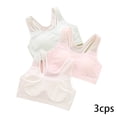 thumbnail image 2 of LYMAYTER ‌Girls Sports Bra 9-13 Solid Color Breathable Seamless First for Training Bras 75-90A, 2 of 8