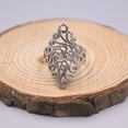 thumbnail image 5 of K-KED Real Sterling Silver Ring Women Hollow Pattern Lucky Silver Ring Size US 8 Gift, 5 of 5