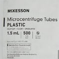 thumbnail image 3 of McKesson Microcentrifuge Tubes, Plastic - Conical Bottom - Clear, 1.5 mL, 500 Ct, 3 of 5