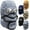 Gray, variant on Winter Thermal Hat with Glasses Winter Pilot Hat Trapper Hats Goggles and Face Mask Outdoor Sport Ski