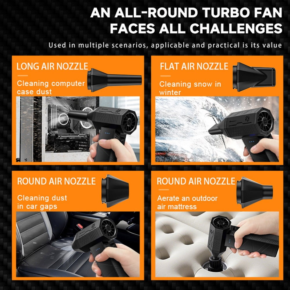 Blower Adjustable Wind Speed 131X86X37Mm Electric Air Duster 110000 Rpm Speed 150G Wind Pressure Ergonomic Grip