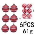 thumbnail image 3 of Miwamany Christmas Ball Ornaments 6 Pack, 6cm Large Glitter Christmas Tree Balls Shatterproof, Hanging Baubles for Xmas Tree Holiday Party Home Decor, Christmas Decorations Indoor, 3 of 7