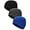 Royal Blue, Black, Gray, variant on BlinkLLX 3 Pieces Winter Warm Skull Cap Soft Fleece Beanie Hat Thick Windproof Watch Cap Skiing Outdoor Warm Colored for Men Women