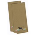 thumbnail image 1 of Carolines Treasures CK1678TNTWE Rottweiler Easter Tan Embroidered Kitchen Towel - Set of 2, 1 of 1