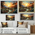 thumbnail image 4 of Designart "Canyon Luminosity Painting II" Landscapes Floater Framed Canvas Art Print, 4 of 7