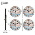 thumbnail image 2 of Non-Ticking Silent Wall Clocks Battery Operated Personalized Decor Clock for Bathroom,Office-Wooden Wall With Pastel Blue And Cream Wood Planks（12inch）, 2 of 4