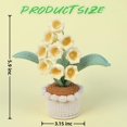 Crochet Flowers Potted Plants,Crochet Lily Of The Valley Bouquet