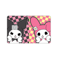 thumbnail image 3 of Nuevo Kawaii Hello Kitty Kuromi My Melody Diy pegatina de tarjeta de Chip pequeño Anime dibujos animados dulce tarjeta de crédito tarjetas de crédito película mate cubierta de piel, 3 of 5