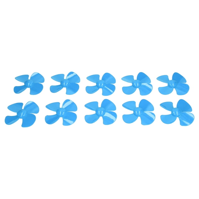 4 Blades Propeller, 10Pcs 60mm Diameter Durable Mini Size Propellers Replacement XR-147 For Remote Control Car Model Red,Yellow,Green,Blue,Transparent,Rose Red