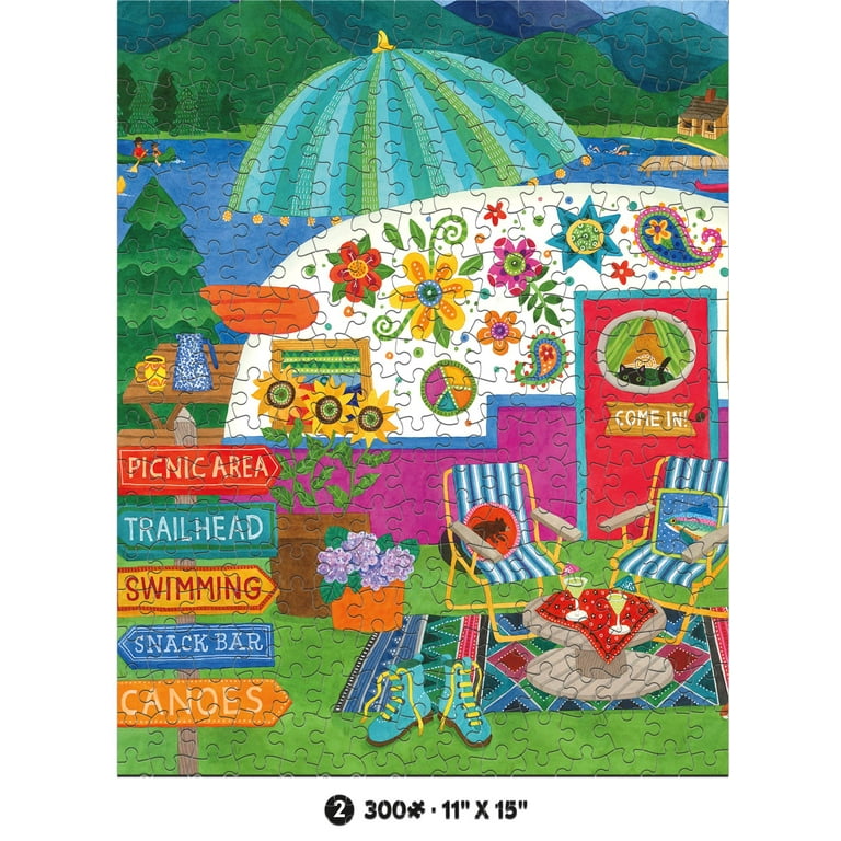 Pomegranate 1000-Piece Jigsaw Puzzle - Tamara Madden "Her Coat Of Many Colors" Art Puzzle, Premium Quality 2 thumbnail image