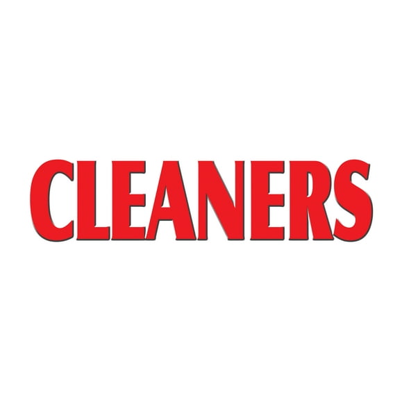 36" CLEANERS DECAL sticker laundry dry cleaning