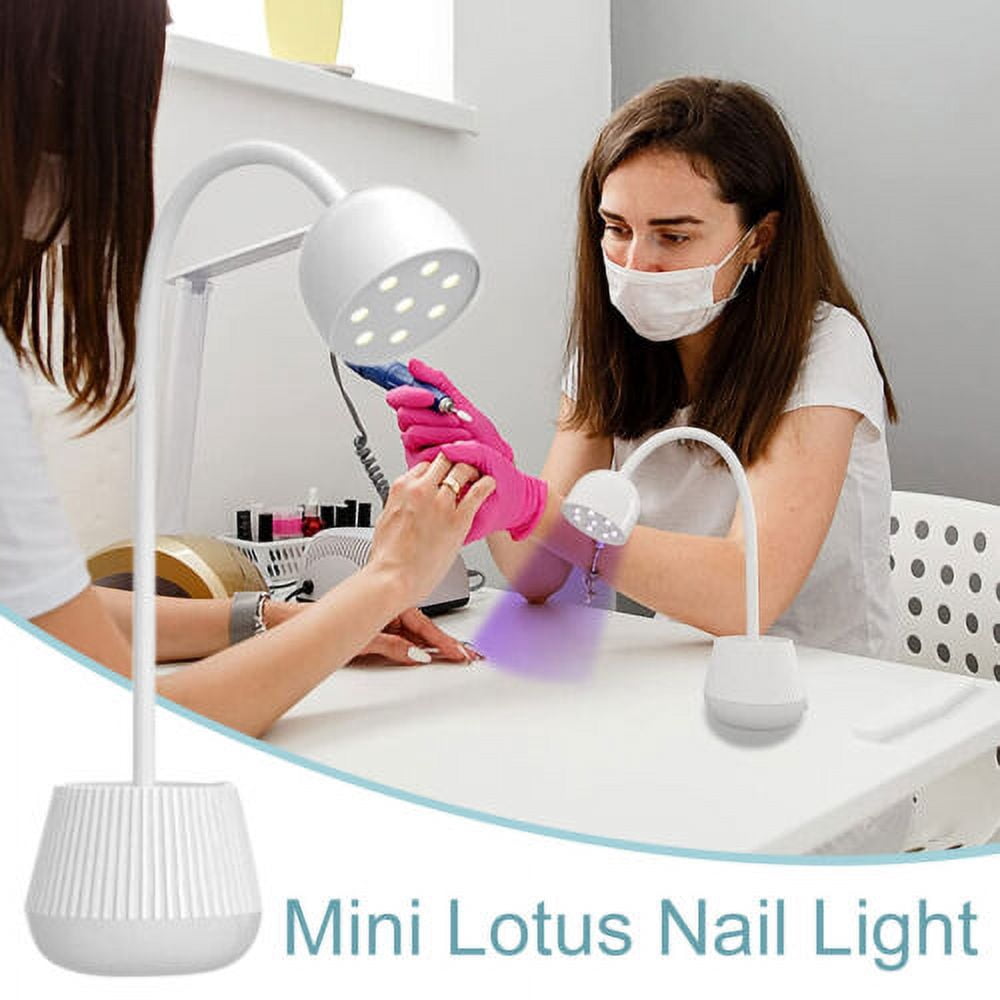 8 Light Nails Lamp Rotatable Mini UV LED Lamp Dryer Gel Nail Art Professional