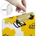 thumbnail image 4 of FMSHPON Yellow Flower Leaves Clipboard Hardboard Wood Nursing Clip Board and Pull for Standard A4 Letter 13x9 inches, 4 of 8
