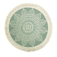 thumbnail image 6 of Fennco Styles Unique Dream Catcher Fringe Cotton Placemats 14-inch Round, Set of 4 - Multicolored Decorative Table Mats for Home Decor, Dining Table, Banquets and Special Events, 6 of 8