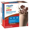 Equate Nutritional Shakes Plus, Chocolate, 8 fl oz, 16 Count