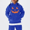 thumbnail image 2 of CPNG Girls and Boys Halloween Hoodies Long Sleeve Hooded Sweatshirt with Halloween Theme Print Loose Fit Casual Daily Pullovers Tops, 2 of 6