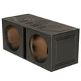 thumbnail image 2 of QPower Dual 12 Inch Vented Ported Subwoofer Sub Box with Bedliner Spray (4 Pack), 2 of 7