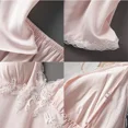 thumbnail image 5 of Conjunto de pijama de encaje para mujer, Sexy ropa de dormir de satén blanco, 2 piezas, novedad de verano, lencería íntima, 5 of 5