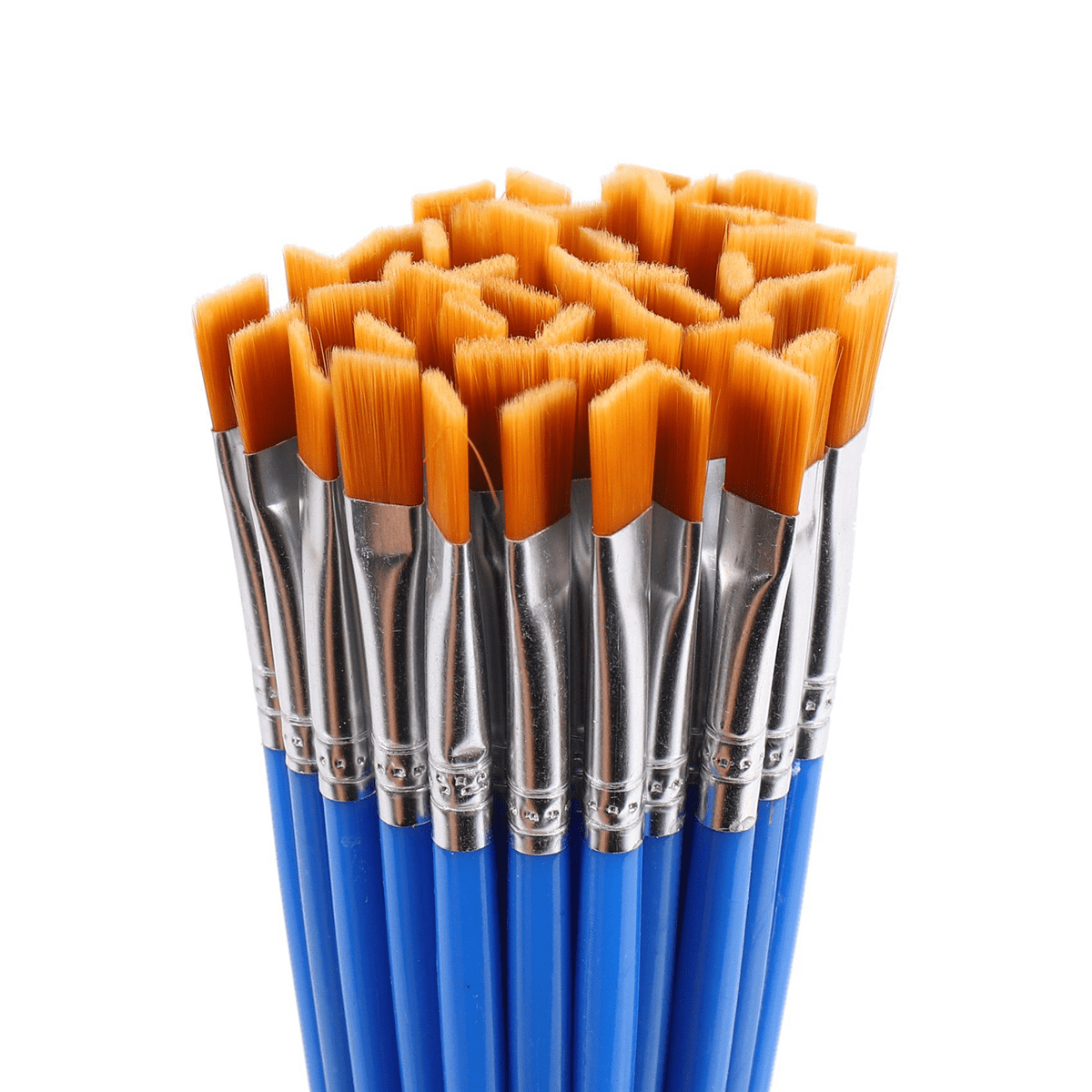 Paint Brushes Set 300 Pcs Kids Nylon Flat Hair Small Oil Watercolor Artist Painting Kits Bulk for Children