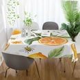 thumbnail image 3 of Yayeee Tablecloths 54" x 72" Rectangle Wrinkle Resistant Party Table Cover, Orange Watercolor Bees, 3 of 8