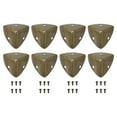 thumbnail image 1 of 8 Pcs Furniture Corner Edges Protector, 26mm Metal Edge Guard with Screws, Bronze, 1 of 6