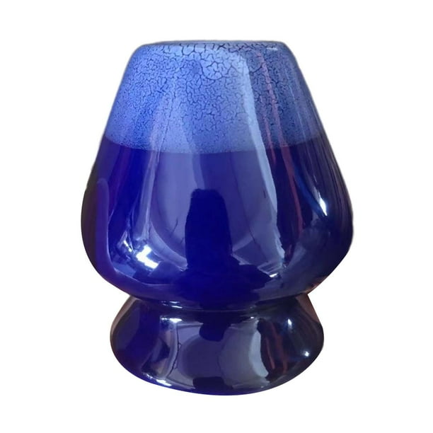 Chasen Soporte para té verde, suministros de accesorios, utensilios para té artesanales, soporte para batidor para decoración, mesa, sala de estar, Azul