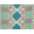 thumbnail image 2 of Zelouf Rayon Lawn Print  , Sewing, DIY, Crafts Fabric by the Yard, 731 Jade/h.pink, 7 Yard, 2 of 2