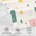 thumbnail image 5 of Yayeee 100% Cotton Hand Towels for Bathroom 16" x 28" Soft Absorbent Kitchen Towel, Green Abstract Pattern, 5 of 7