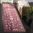 thumbnail image 2 of SAFAVIEH Valencia Gemma Abstract Polyester Area Rug, Fuchsia/Multi, 6' x 9', 2 of 6