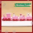 thumbnail image 1 of Adornos de tren de madera para Navidad, adornos de pastel de Papá Noel para el hogar, árboles de Navidad, regalo para niños, Feliz Año Nuevo 2024, 1 of 4