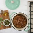 thumbnail image 3 of The Pioneer Woman 5-Quart Enameled Cast Iron Dutch Oven Pot with Lid, Green, 3 of 18