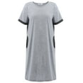 thumbnail image 5 of WBQ Womens Nightgowns Short Sleeve Nightshirt Round Neck Sleep Shirt Comfy Nightdress, 5 of 8